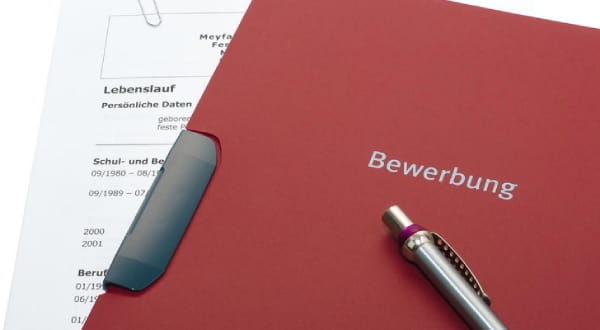 rote Bewerbungsmappe