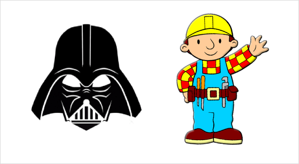 Darth Vader und Bob der Baumeister