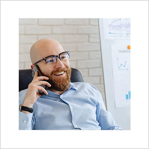 Switch on - Mann am telefonieren