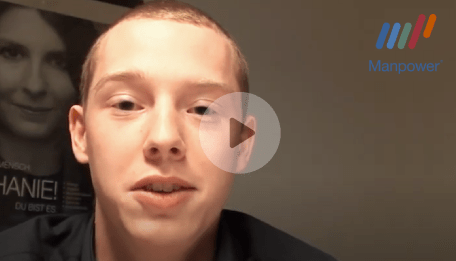 Video - Azubi erzählt von seiner Ausbildung bei Manpower