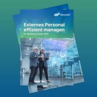 Externes Personal effizient managen - Deckblatt Manpower Workforce Guide 2025 Whitepaper - Zum kostenlosen Download