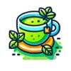 Eine Tasse Pfefferminze Tee